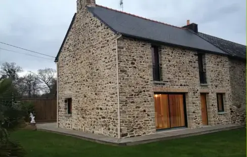 extension maison bois Montsûrs-5