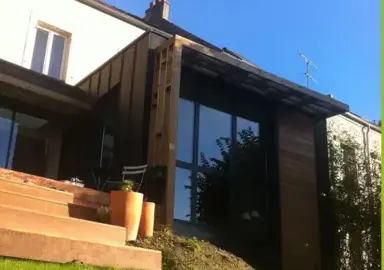 extension maison bois Sainte-Suzanne-et-Chammes-1