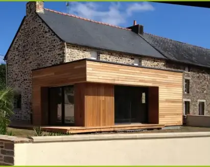 extension maison bois Saulges-1