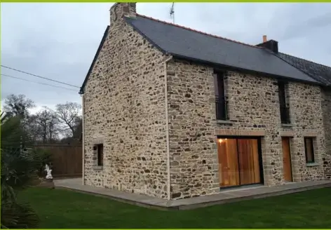 extension maison bois Villaines-la-Juhel-1